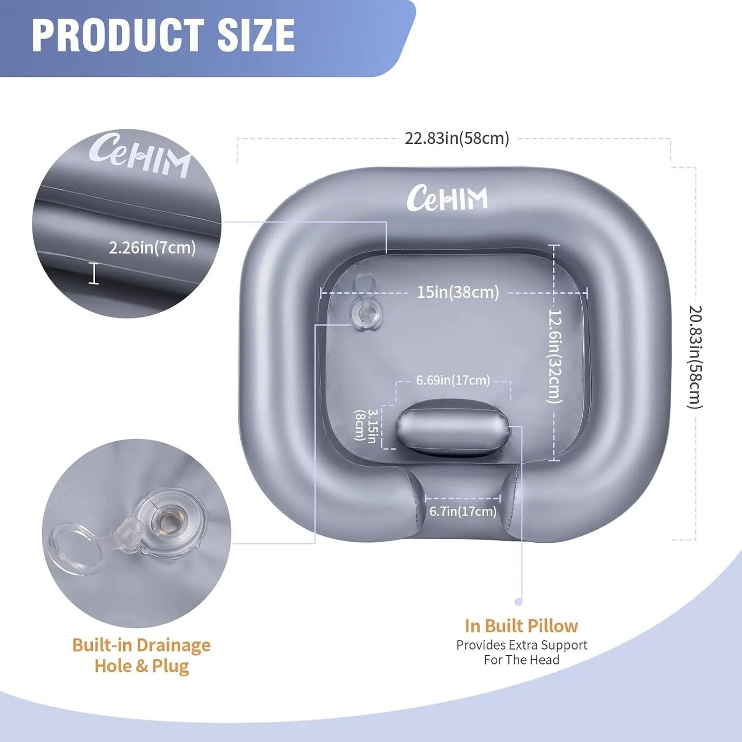 Portable Inflatable Hair Wash Basin – Easy & Mess-Free