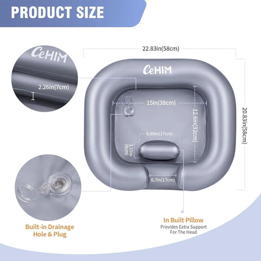 Portable Inflatable Hair Wash Basin – Easy & Mess-Free
