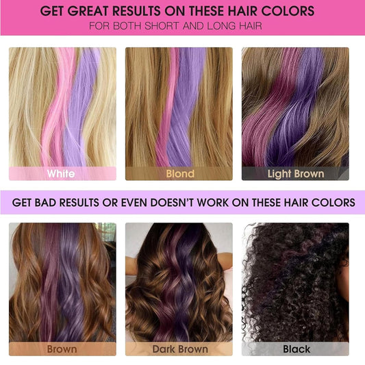 Washable 6 Colours Hair Chalk Comb Kit