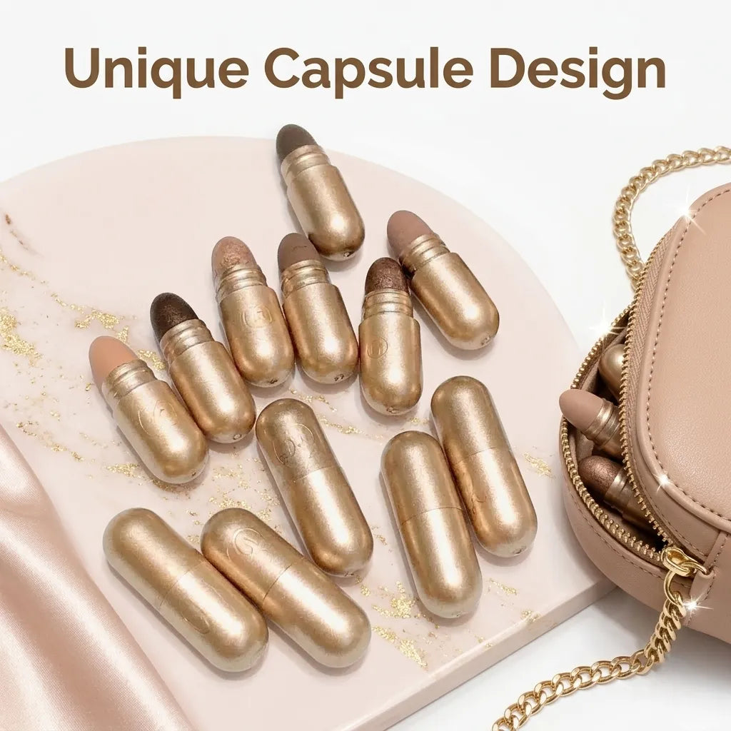 Premium 12 Shade High Gloss Eyeshadow Capsule Set