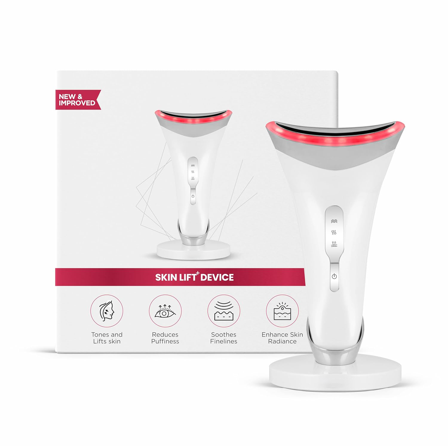 DermaPulse Jawline Sculpting Anti-Aging Glow Therapy Device