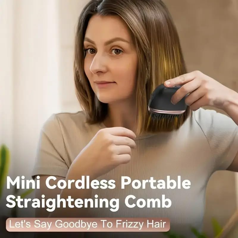 Portable Straightening Comb for Smooth Hair Anywhere