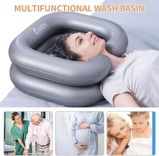 Portable Inflatable Hair Wash Basin – Easy & Mess-Free