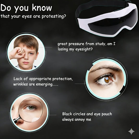 Smart Acupressure Eye Massager to Relax Eyes & Support Vision