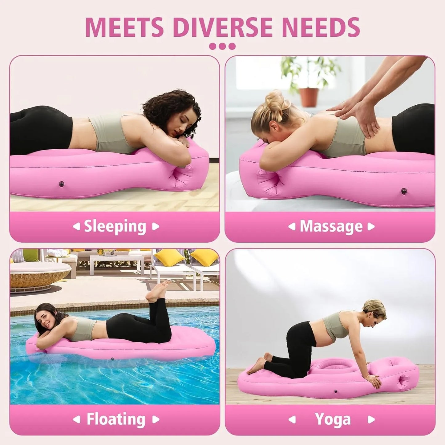 Pregnancy Comfort Air Bed with Belly Support