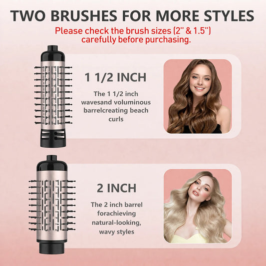 4-in-1 Rotating Hair Styler – Dry, Curl & Straight