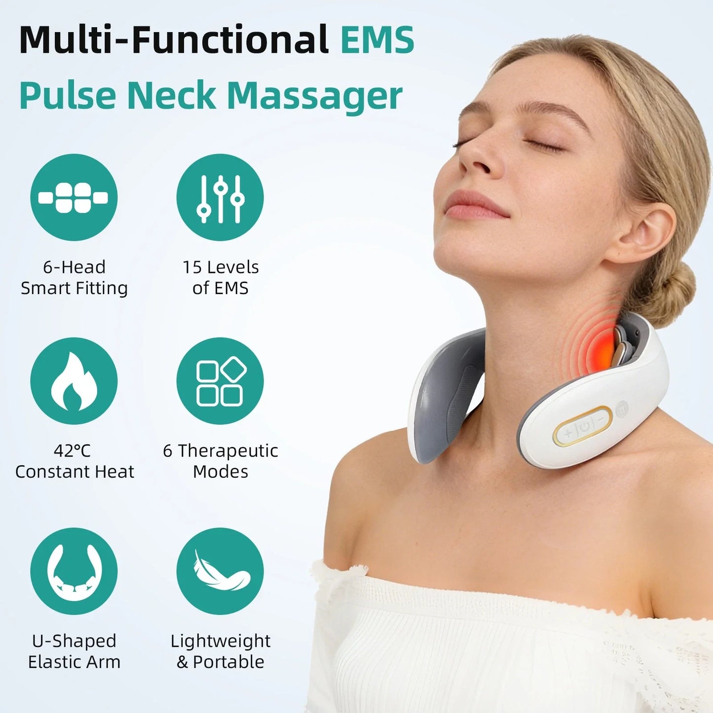 Smart EMS Cervical Pain Therapy Massager