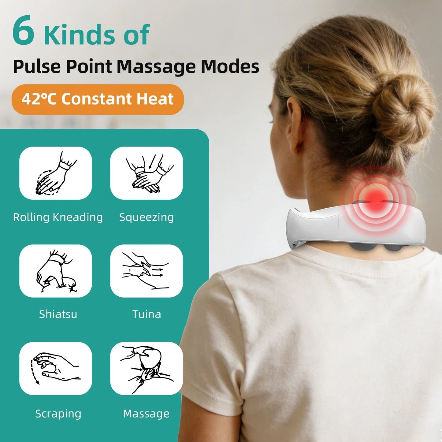 Smart EMS Cervical Pain Therapy Massager
