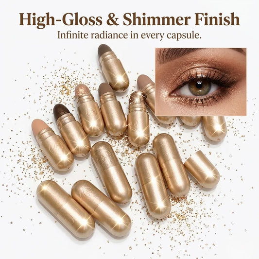 Premium 12 Shade High Gloss Eyeshadow Capsule Set