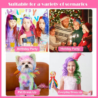 Thumbnail for Washable 6 Colours Hair Chalk Comb Kit