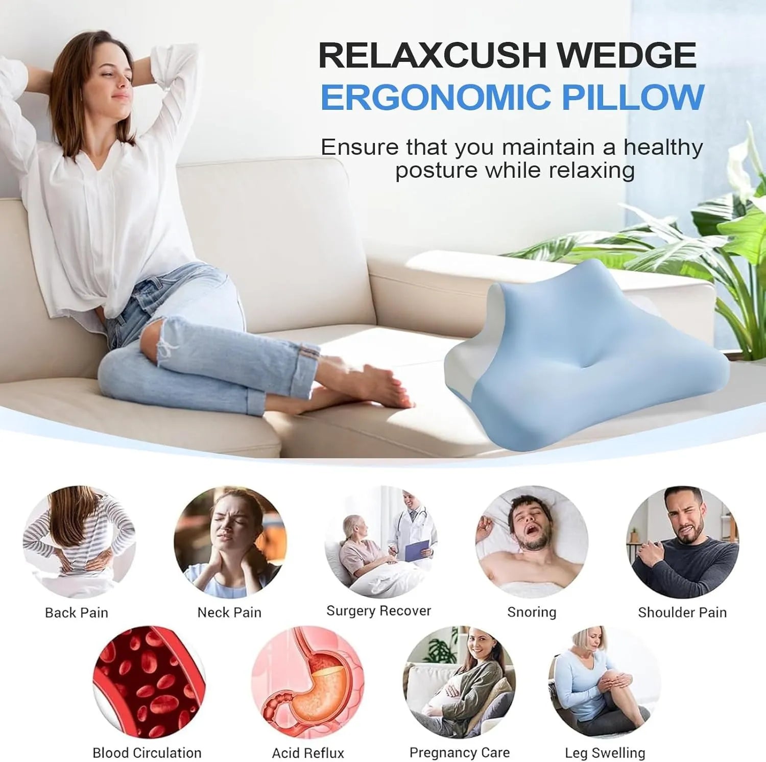 Anti-Cervical Egonomic Pillow
