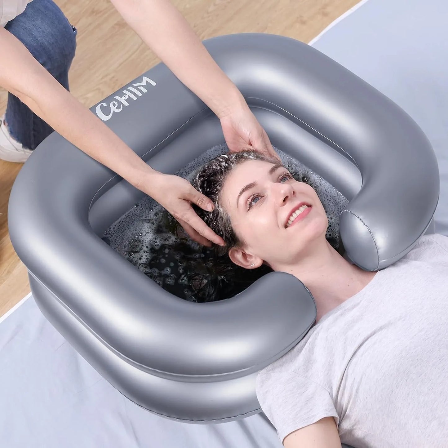 Portable Inflatable Hair Wash Basin – Easy & Mess-Free