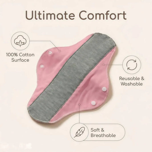Reusable Antibacterial Cotton Sanitary Pads