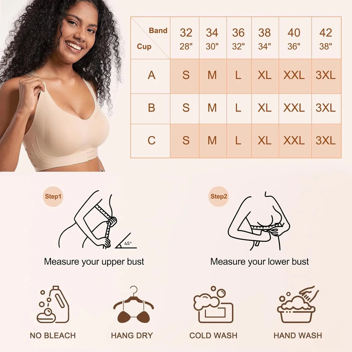 Comfort Posture Support Bra – Instant Lift & All-Day Support