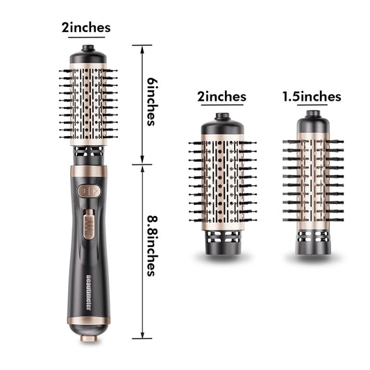 4-in-1 Rotating Hair Styler – Dry, Curl & Straight
