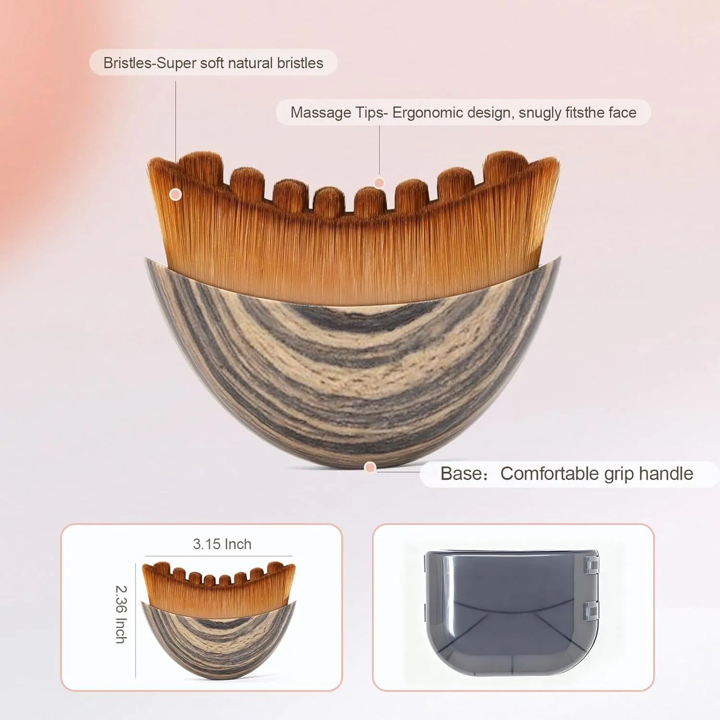 Skin Firming Massage Brush for Defined Jawline Contours