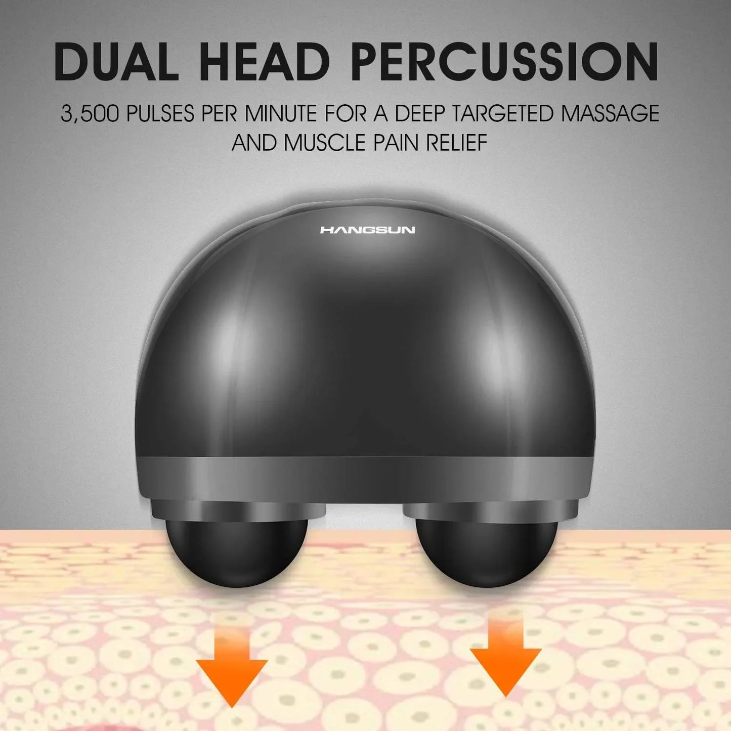 Dual Head Deep Tissue Muscle Pain Relief Massager With Red Light
