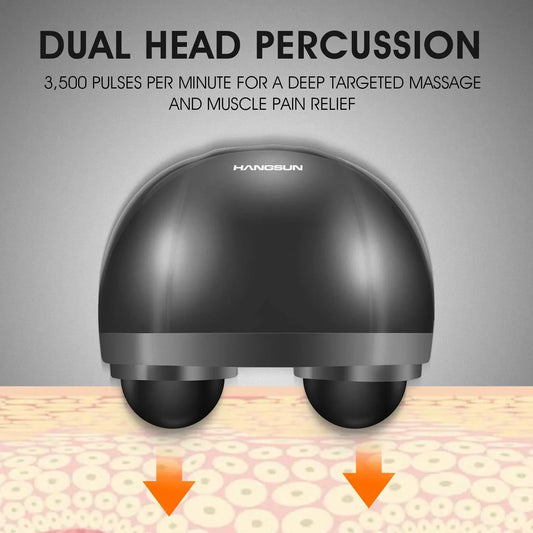 Dual Head Deep Tissue Muscle Pain Relief Massager With Red Light