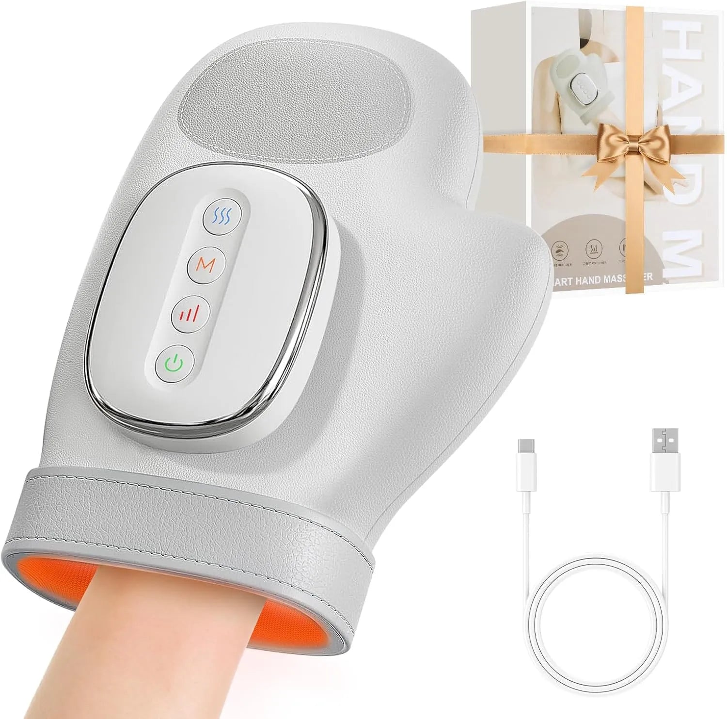 Smart Air Compression Hand Massager with Heat Therapy
