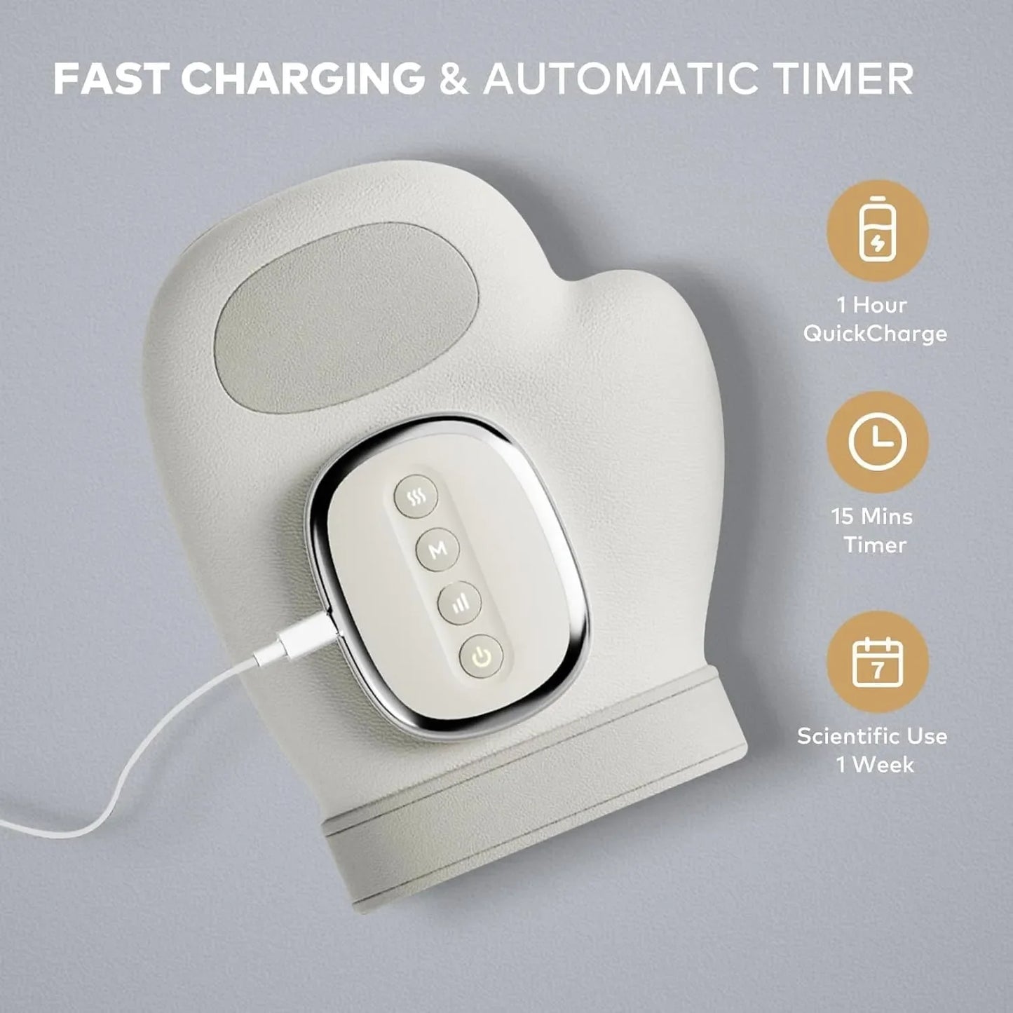 Smart Air Compression Hand Massager with Heat Therapy