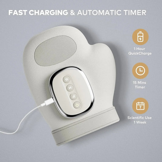 Smart Air Compression Hand Massager with Heat Therapy