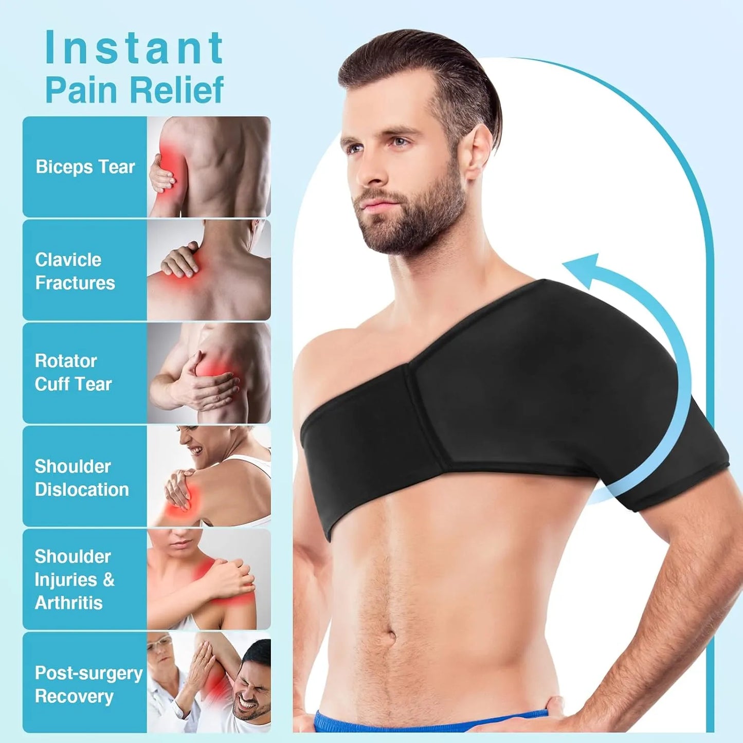 Instant Pain Relief Hot & Cold Shoulder Support Compression Wrap