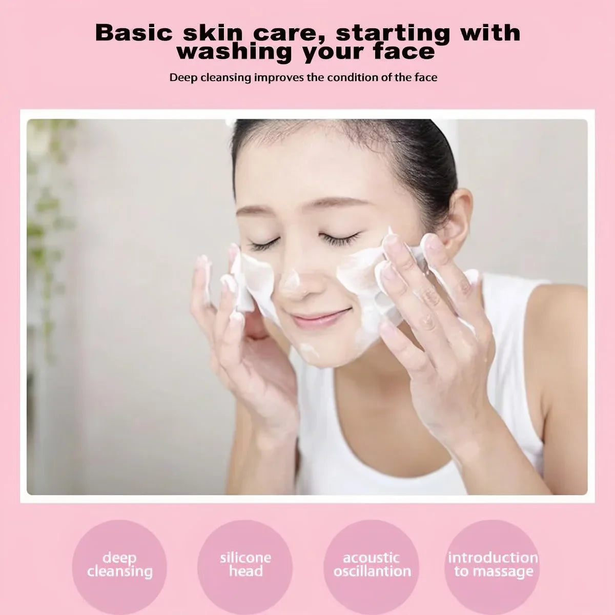 Advanced Dual-Touch Face Lifting Device with Red & Blue Light Therapy