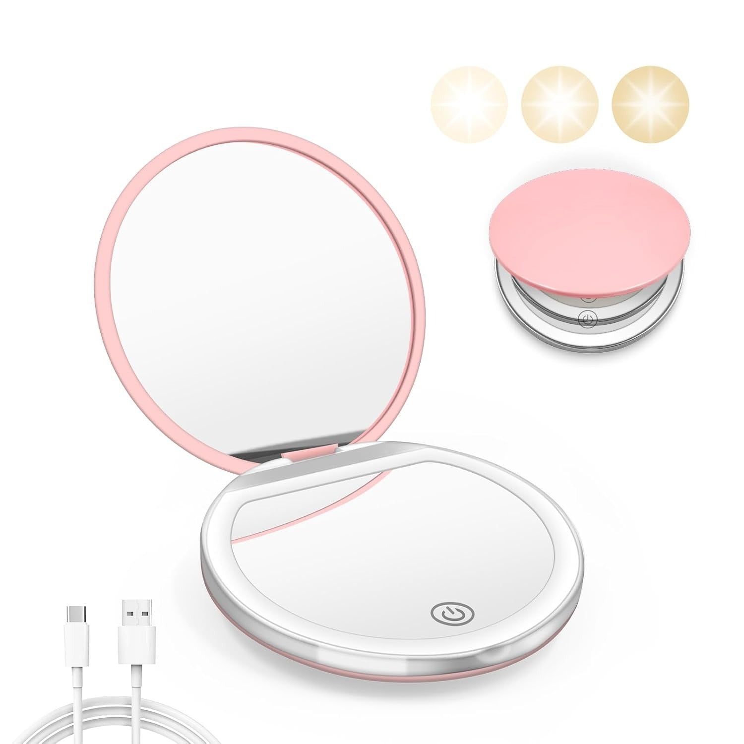Smart Touch Portable LED Makeup Mirror