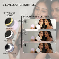 Thumbnail for Smart Touch Portable LED Makeup Mirror