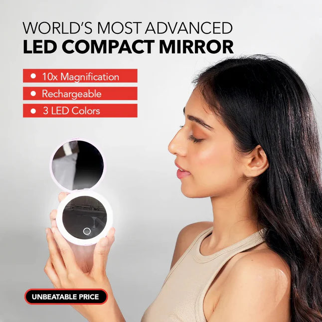 Smart Touch Portable LED Makeup Mirror