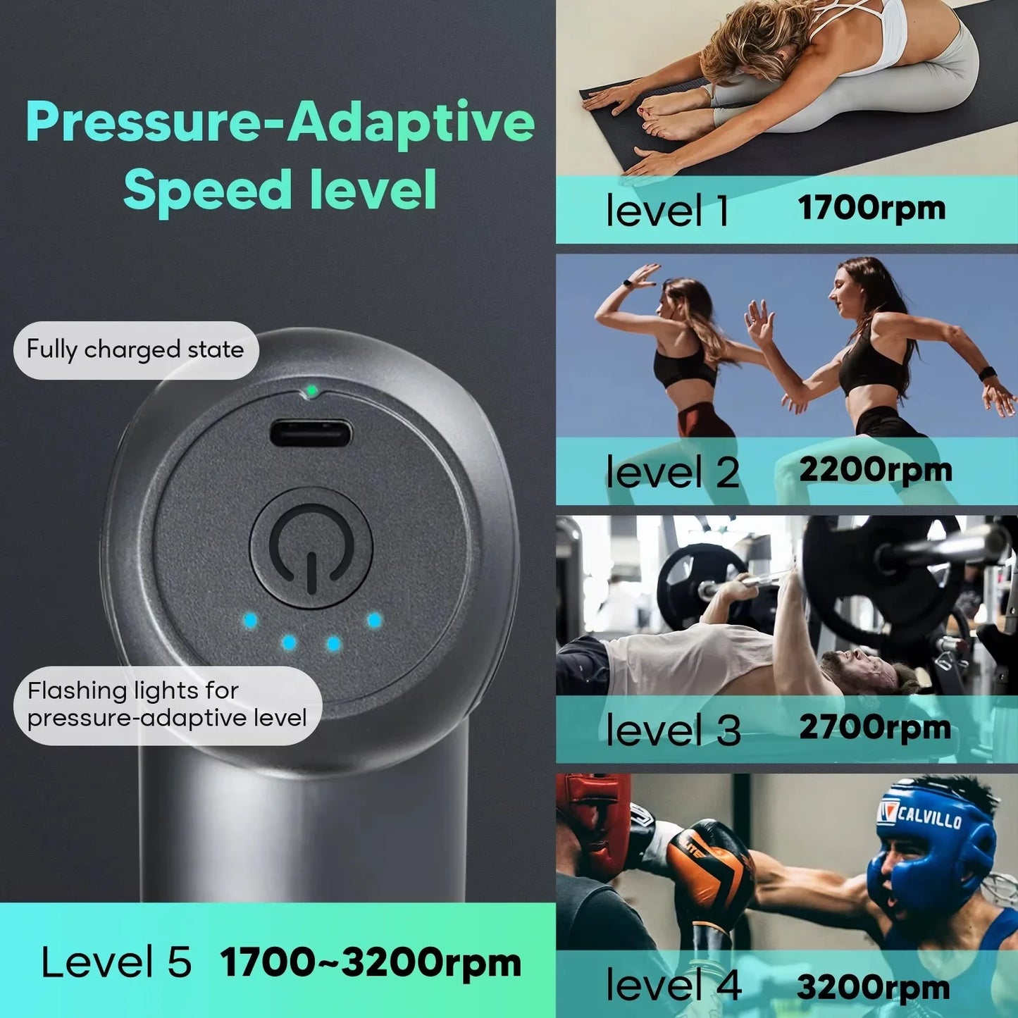 Hot & Cold Deep Tissue Massage Gun for Instant Pain Relief & Fast Recovery