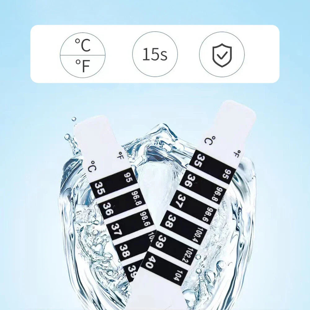 Reusable No-Touch Fever Detection Forehead Strip for Babies