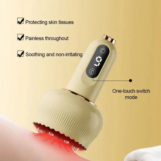 Electric Multifunction Vacuum Cupping Guasha Massager for Back Pain & Stiffness