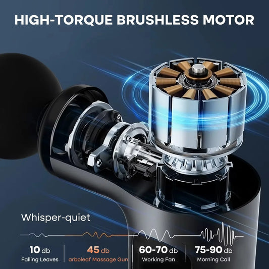 Hot & Cold Deep Tissue Massage Gun for Instant Pain Relief & Fast Recovery